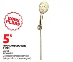 Auchan Pommeau de douche 3 jets offre