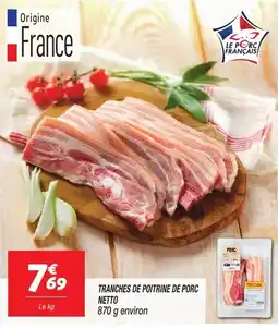 Netto Tranches de poitrine de porc offre