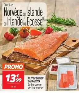 Netto Filet de saumon sans arêtes offre