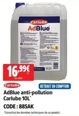 Screwfix Carlube AdBlue anti-pollution offre
