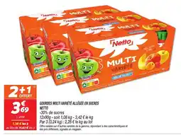 Netto Netto multi variété allégée en sucres offre