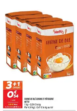 Netto Netto Farine de blé cuisine et pâtisserie offre