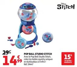 Auchan Pop ball studio stitch offre