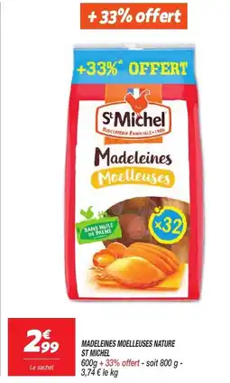 Netto St Michel Madeleines moelleuses nature offre