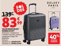 Auchan Delsey Paris Valise rigide marina offre
