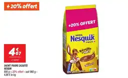 Netto Nesquik Sachet poudre cacaotée offre