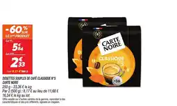 Netto Carte Noire Dosettes souples de café classique n°5 offre