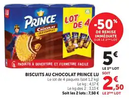 Bi1 Lu Biscuits au chocolat prince offre
