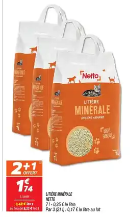 Netto Netto Litière minérale offre