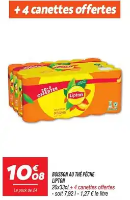 Netto Lipton Boisson au thé péche offre