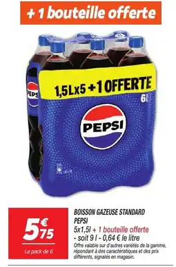 Netto Pepsi Boisson gazeuse standard offre