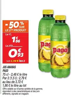 Netto Pago Jus ananas offre