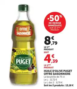 Bi1 Puget Huile d'olive offre saisonniere offre