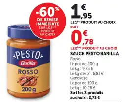 Bi1 Barilla Sauce pesto offre