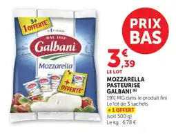 Bi1 Galbani Mozzarella pasteurise offre