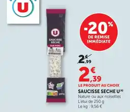 Bi1 Saucisse seche u offre