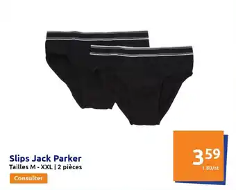 Action Slips jack parker offre