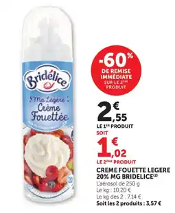 Bi1 Bridelice Creme fouette legere 20% mg offre