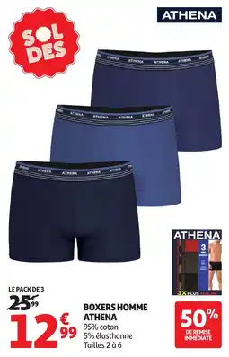 Auchan Athena Boxers homme offre
