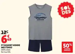 Auchan Inextenso Pyjashort homme offre