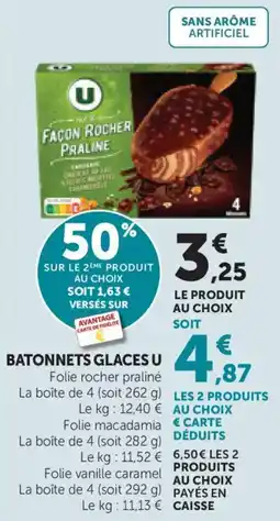 Bi1 Batonnets glaces u offre
