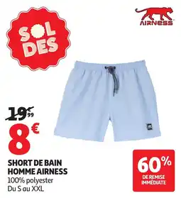 Auchan Airness Short de bain homme offre