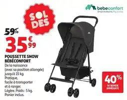 Auchan Bébéconfort Poussette snow offre