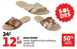 Auchan Mule femme offre