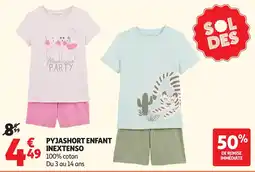 Auchan Inextenso Pyjashort enfant offre