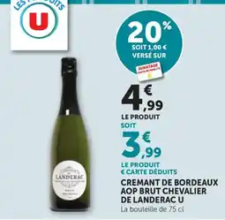 Bi1 Cremant de bordeaux aop brut chevalier de landerac u offre