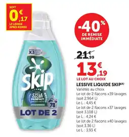 Bi1 Skip lessive liquide offre