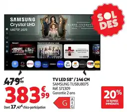 Auchan Samsung Tv led 58"/146 cm offre