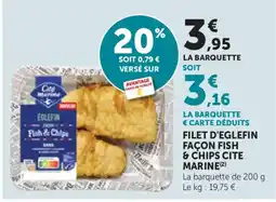 Bi1 Filet d'eglefin façon fish & chips cite marine offre