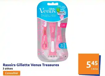 Action Rasoirs gillette venus treasures offre