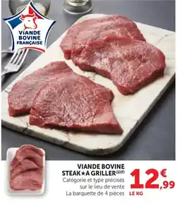Bi1 Viande bovine steak a griller offre