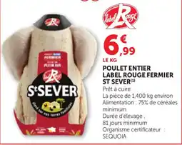 Bi1 St Sever Poulet entier label rouge fermier offre