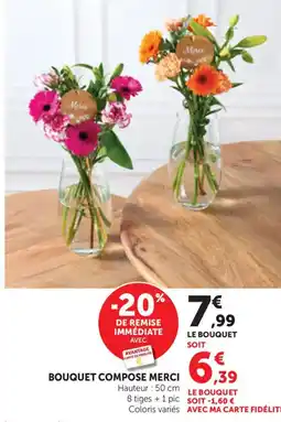 Bi1 Bouquet compose merci offre