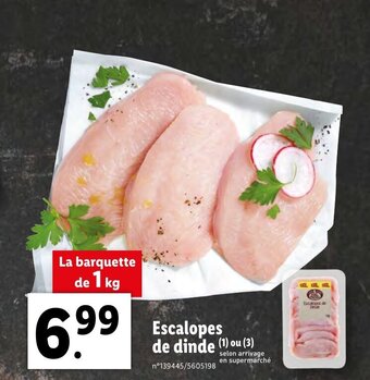 Lidl Escalopes de dinde offre
