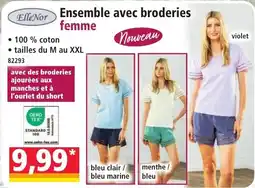 Norma Elle Nor Ensemble avec broderies femme offre
