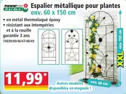 Norma Power Garden Espalier métallique pour plantes offre