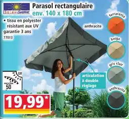 Norma Parasol rectangulaire offre