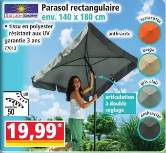 Parasol rectangulaire