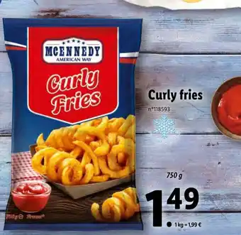Lidl Curly fries offre