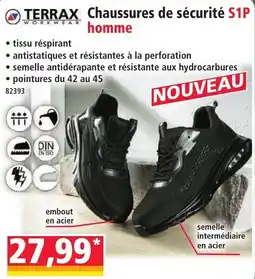 Norma Terrax Chaussures de sécurité S1P homme offre
