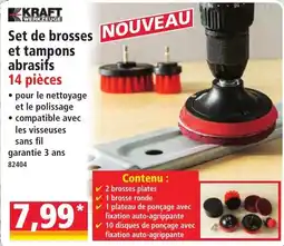 Norma Kraft Set de brosses et tampons abrasifs 14 pièces offre