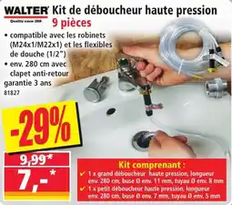 Norma Walter Kit de déboucheur haute pression offre