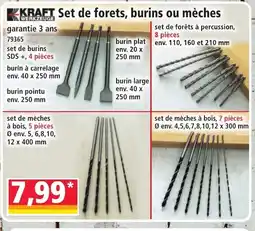 Norma Kraft Set de forets, burins ou mèches offre