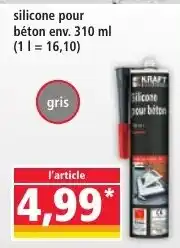 Norma Silicone pour béton offre
