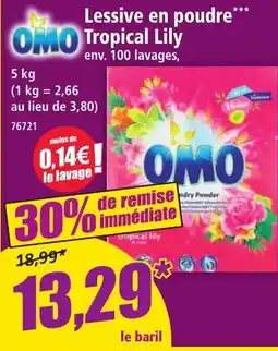 Norma Omo Lessive en poudre tropical lily offre
