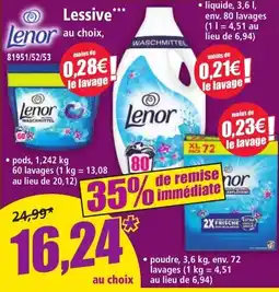 Norma Lenor Lessive offre